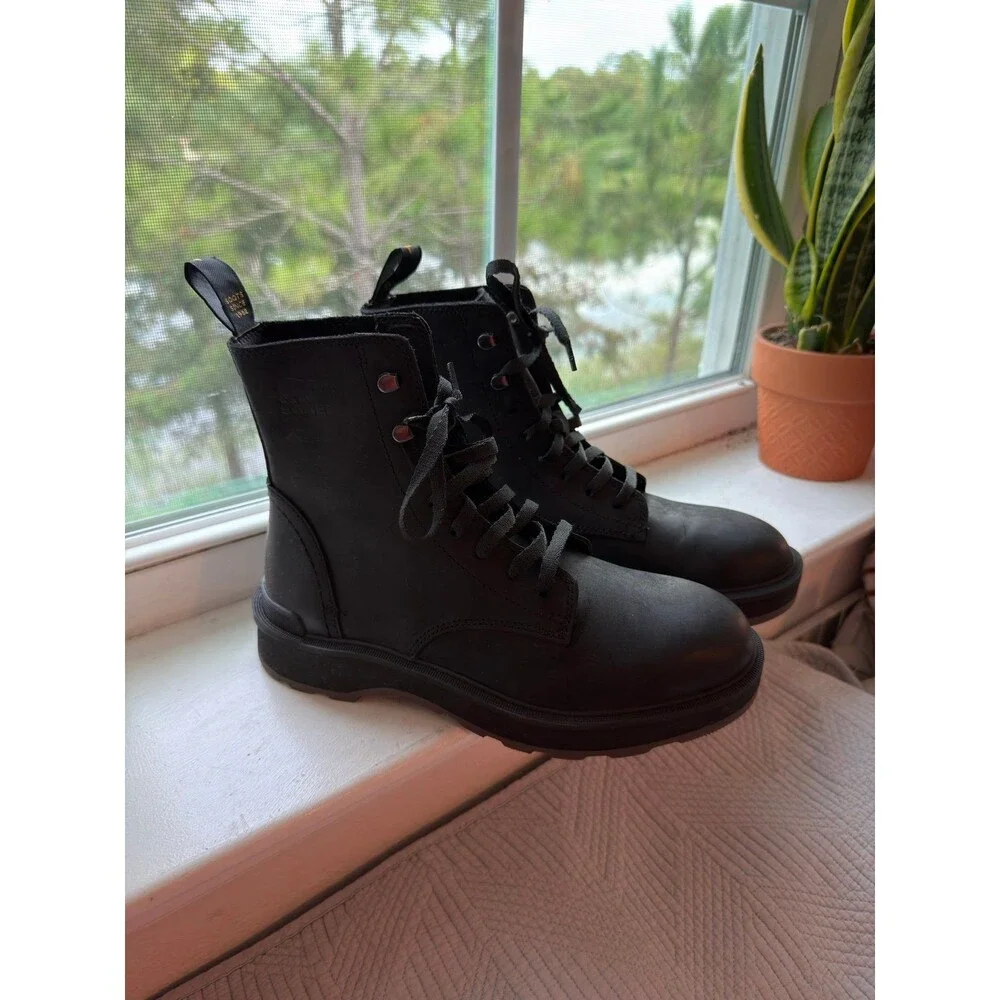 Sorel Hi-Line Lace Up Waterproof Boots in Black/Jet Women’s Size 8 NWOT!